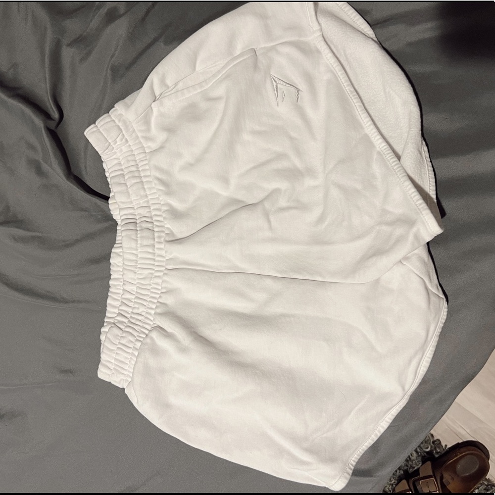 White Gym Shark Shorts size Small